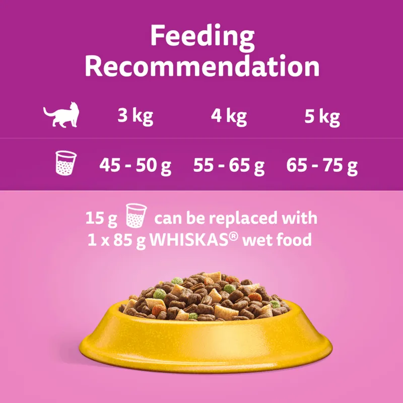 Whiskas Adult 7+ Dry Cat Food Chicken-6